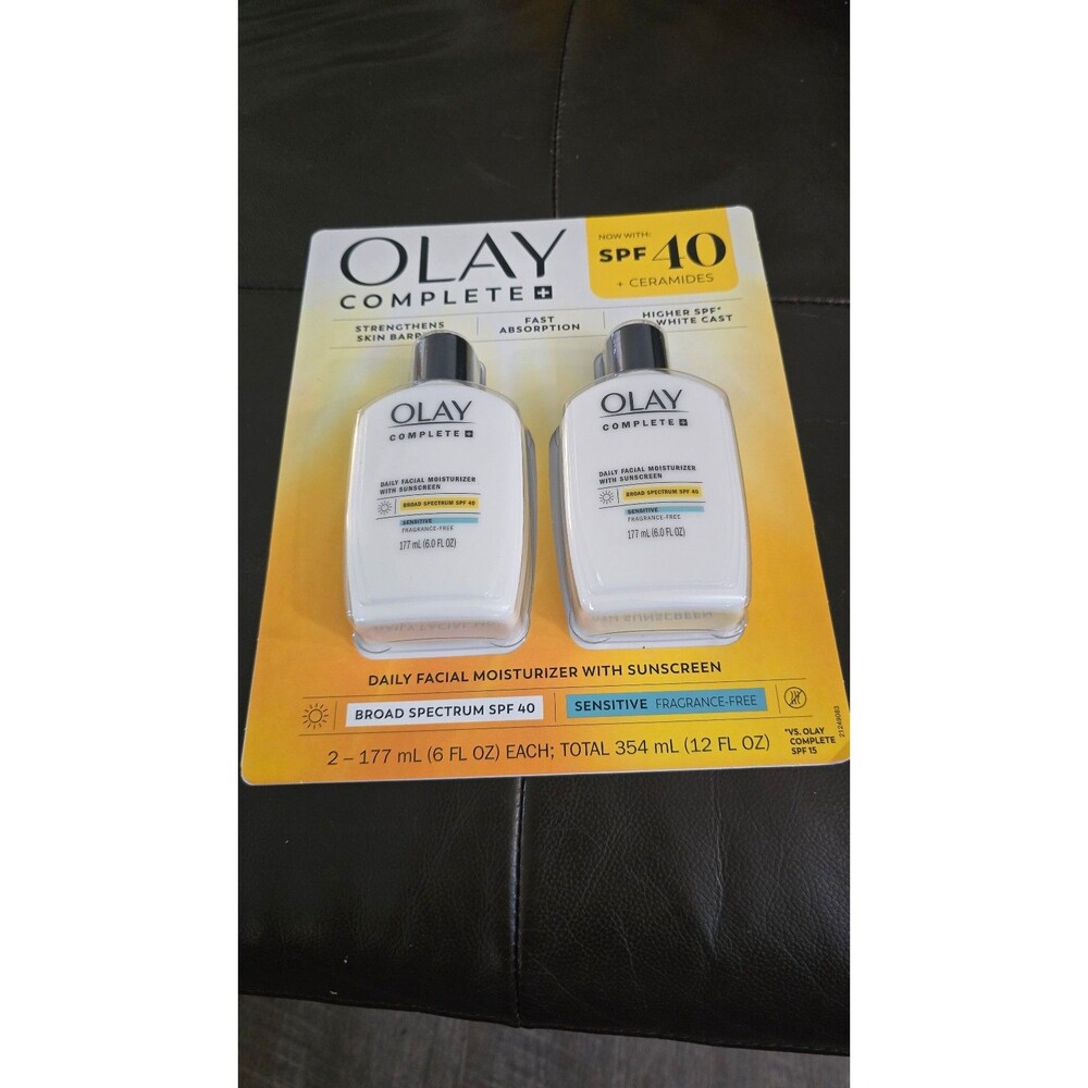 Olay complete with spf 40 daily facial moisturizer with ceramides new EXP 3/2027